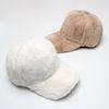 Plüsch-Baseballkappen Damen Wintermütze Verdicktes Kunstfell Warmhalten Lässige Snapback-Hüte Für Damen Einfarbig Winddicht Verstellbar