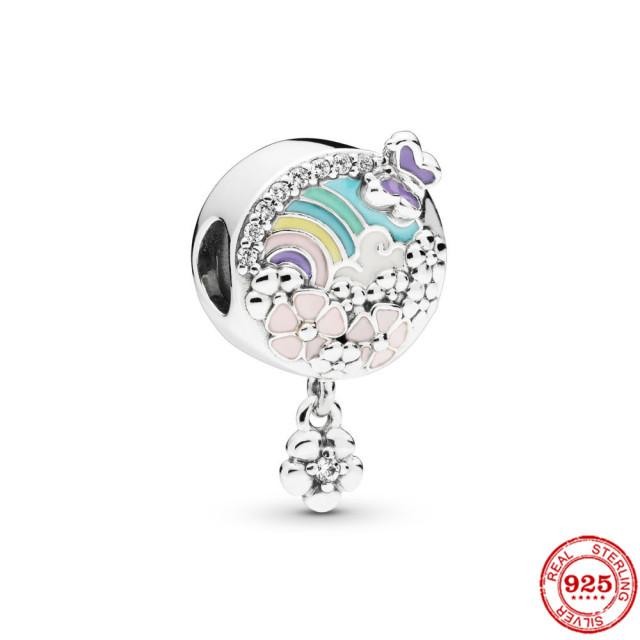 Fit Original  Bracelet Silver 925 French Fries  Chocolate Ice Cream Candy Charm Bead  DIY Jewelry for Women