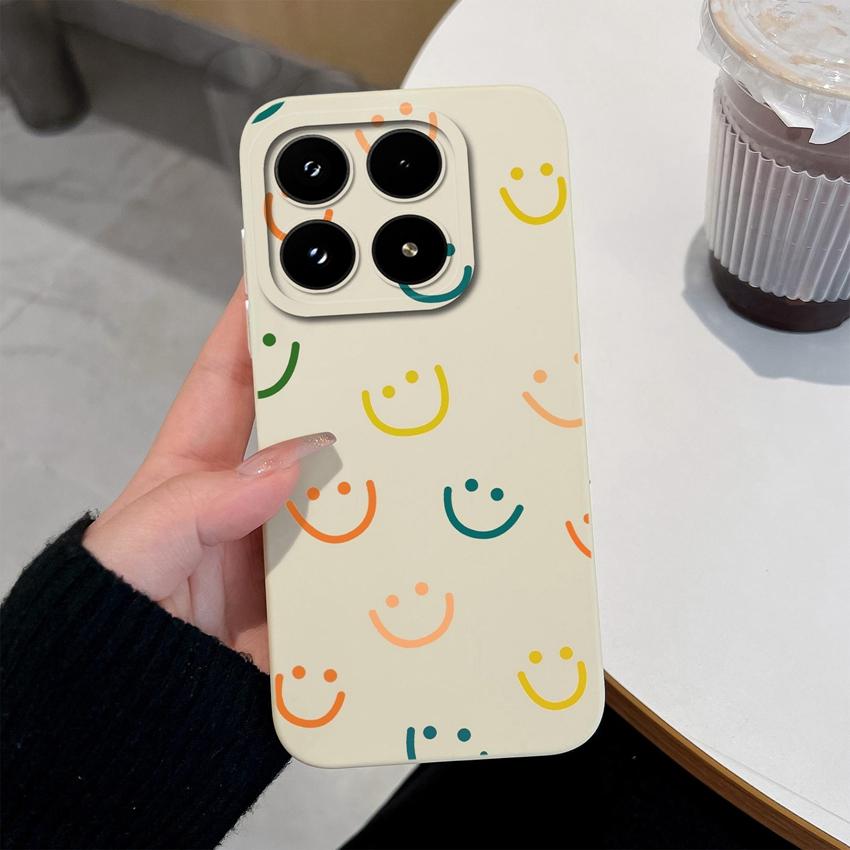 

Cute Smiley Face Pattern Fashion Phone Case For Xiaomi 17 14T 15 15T Pro Poco F7 F8 M7 M8 C71 C75 Shockproof Silicone Soft Back Cover For Xiaomi Shell Xiaomi Poco C75 4G