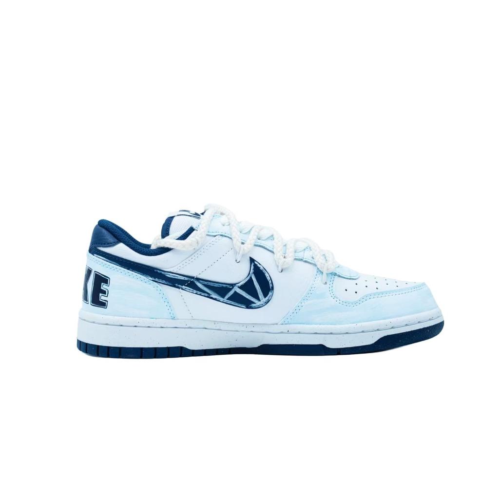 Nike Big Celestial Wings Cushioning, Wear Resistant Low top Skateboard Shoes Unisex Light Blue 355152-140(Team1154-)