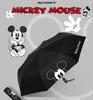 Mickey and Minnie Disney Character Folding Umbrella with Automatic UV Suitable for Sun and Includes Storage Perfect Gift Parasol, One-Touch Open/Close