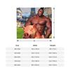 Hog Rider Gaming Lustiges Schwein Schwarze Muskeln Decken Samt mimimi Super Warme Überwurfdecken für Auto Sofa Couch Bett Teppich