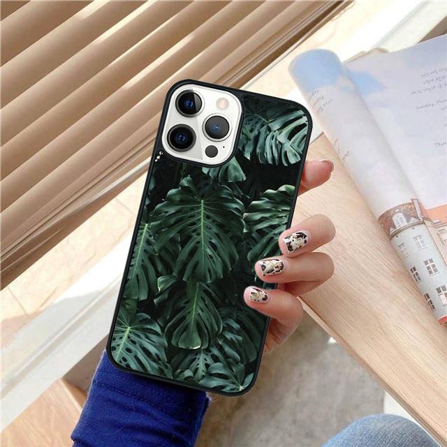 Monstera Flower Tropical Green Leaves Phone Case For iPhone 17 Air 15 16 Cover  14 13 Pro Max 12 11 Pro Max Max Plus