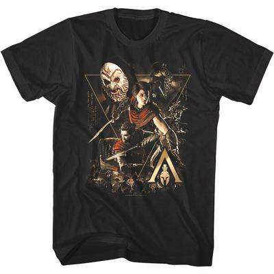 Assassin'S Creed Odyssey Montage Dramatic Alexios Kassandra Armor Unisex trička