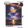Diamond Painting Kit for Adults DIY Moonbeam Sparkling Art Canvas for Relaxing Craft Home Wall Decor and Creative Handmade Gift Idea