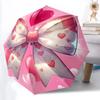 1pc Bowtie, Heart Umbrella Portable Home Essential Umbrella Folding Umbrella Durable Iron Frame Yy251128054