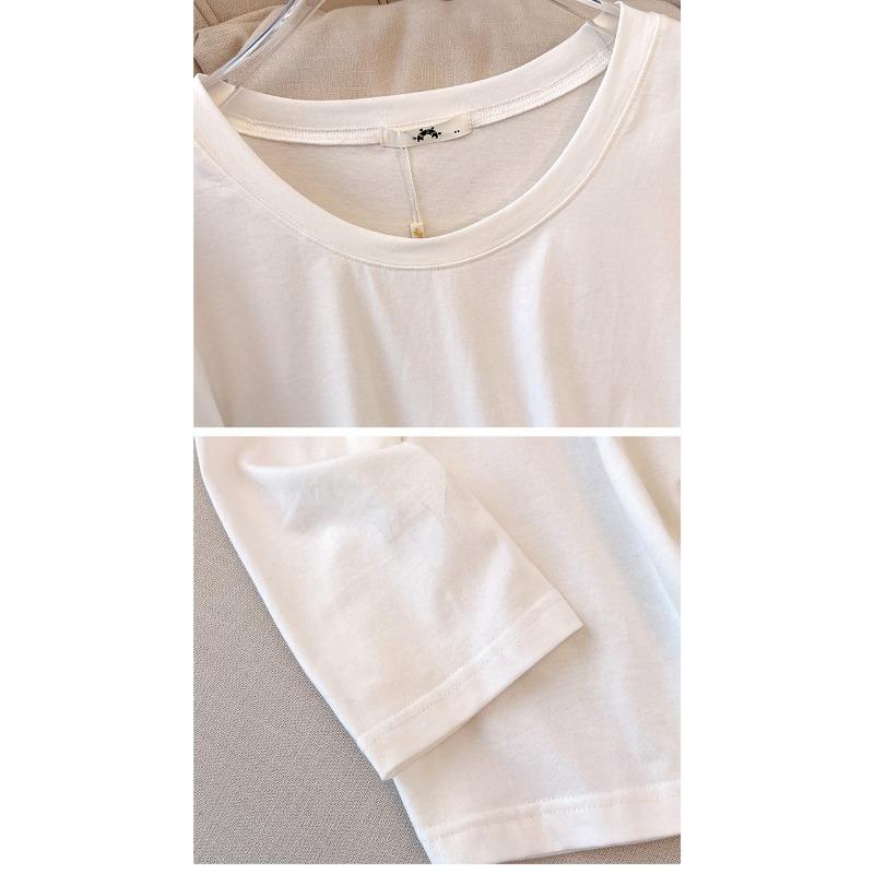 Plus Size Women's Fall New Long Sleeve Round Neck Loose with A Base Top