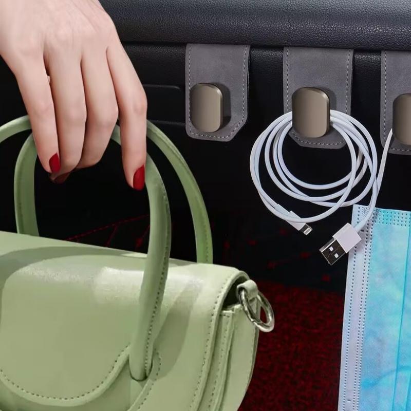 1pc Car Storage Hooks - Glove Box Hook Car Front Seat Storage - Metal Hook Rollover Fur Inside Car Interior Accessory Organizer