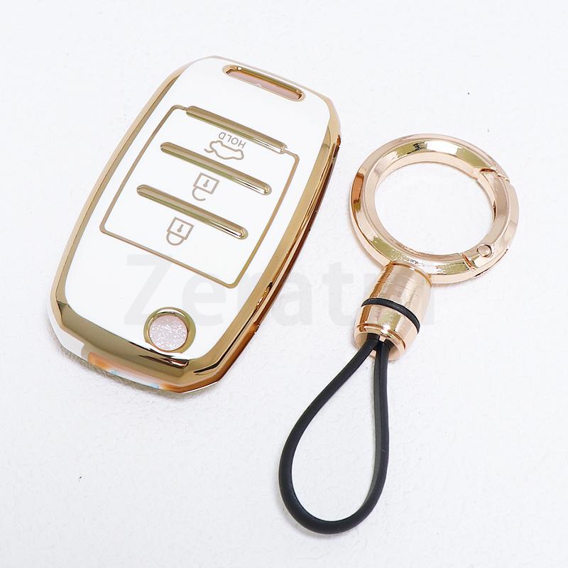 3 Buttons Shell Fob For Kia Soul Ceed Sorento Forte Stinger Cerato Rio 3 K2 K3 K4 K5 Sportege Picanto Optima Car Key Case Cover