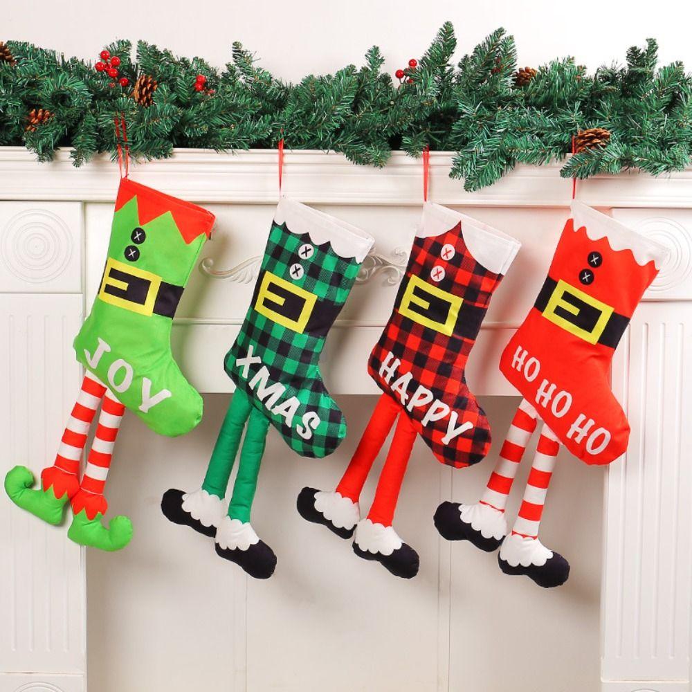 

Large Capacity Christmas Gift Bag Santa Claus Candy Gift Stocking Christmas Decorations