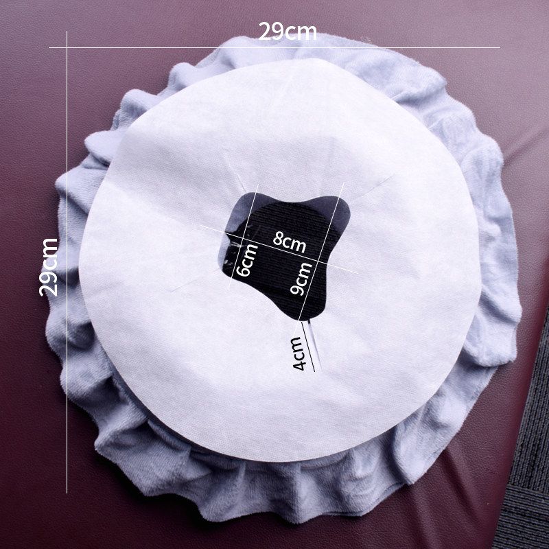 

Thickened Beauty Salon Disposable Hole Towel Lying Towel Massage Couch Hole Towel Breathable Non-Woven Fabric Lying Pillow Case Hole Hole Towel White Gauze Towels [Butterfly Design] - 100 Sheets