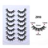 7 Pairs of Thick Fried Hair Models, Natural Curled Eyelashes, European and American Exaggerated False Eyelashes 2026