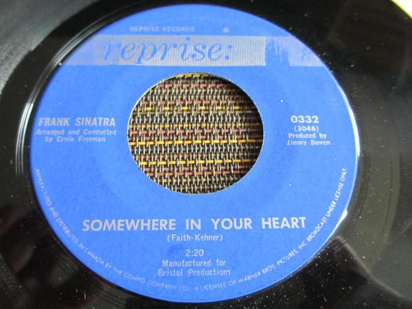 

7-дюймовая пластинка Фрэнк Синатра Somewhere In Your Heart 0332 Reprise Records 1964 Канада Поп Б/у