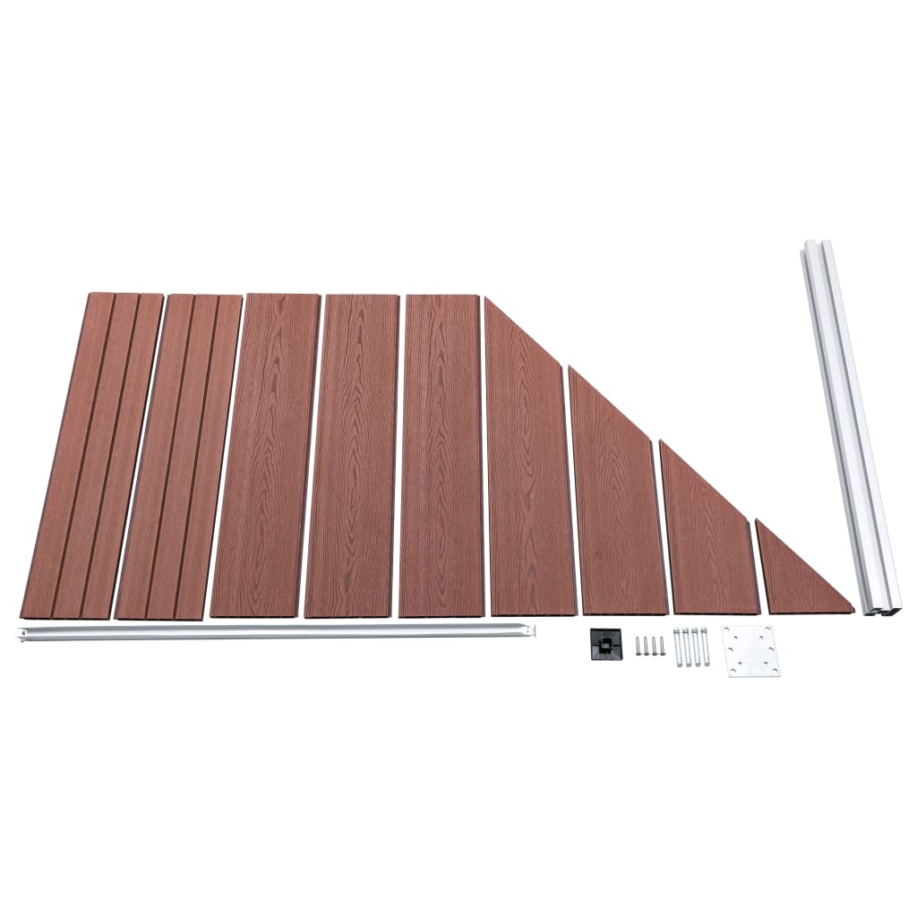 WPC Fence Panel 95 X (105 180) Cm Brown