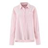 Women's Striped Casual Set: Relaxed Fit Long-Sleeved Shirt, Camisole, and Wide-Leg Pants (Long/Short Options)