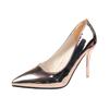 High Heels Single Shoes Black Slim Heels Autumn Temperament Pointed Heels Shoes High Sense Large Size