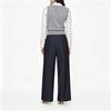 Women's Mid- Pleated Wide Leg Pants with Tie Waist, Loose Fit Casual Long Trousers for Daily Wear