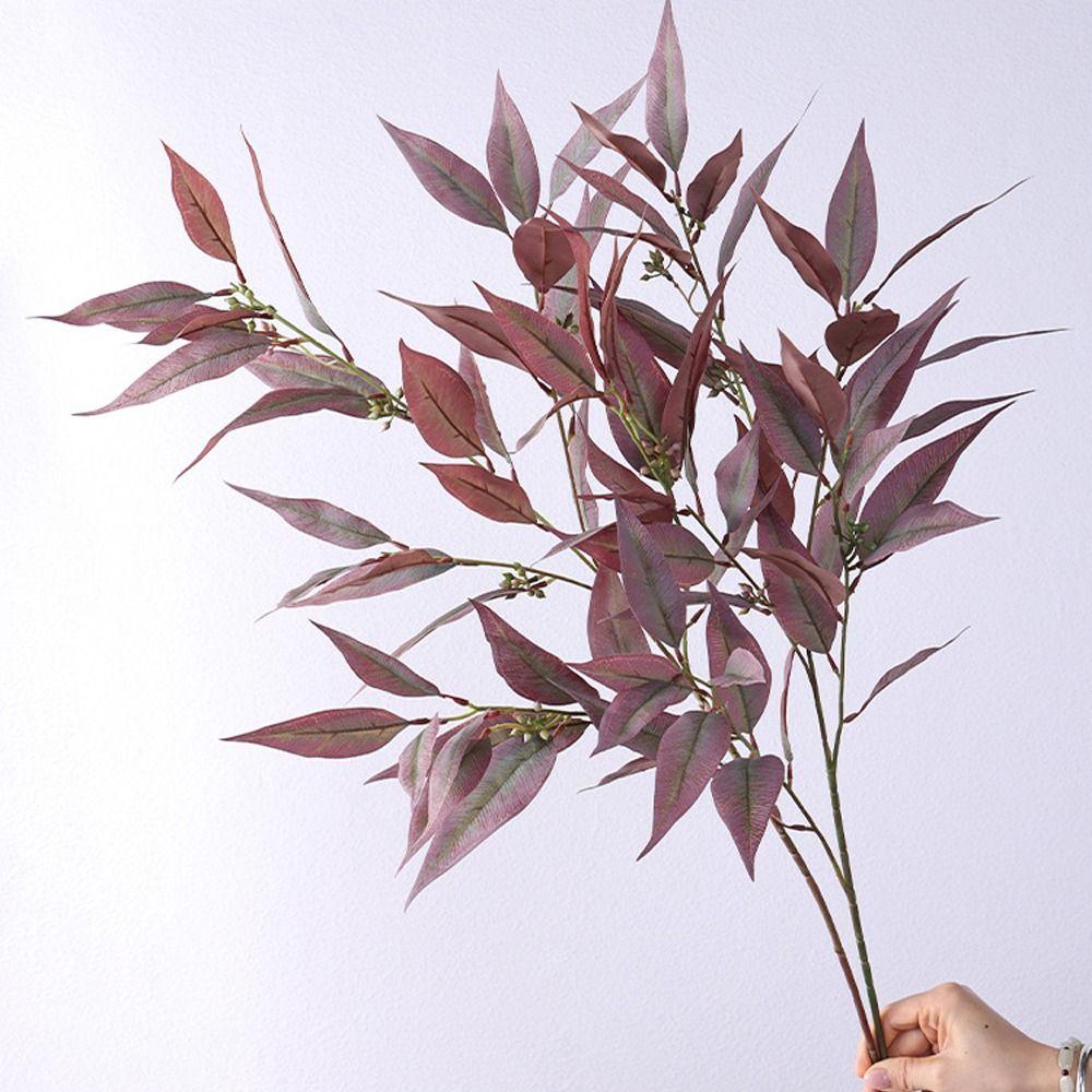 

Plastic Artificial Eucalyptus Leaves Elegant Simulation Plants Home Garden Decor фиолетовый