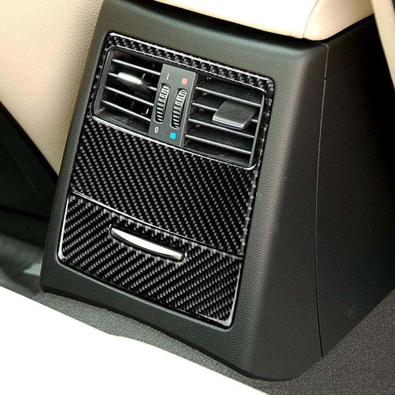 Carbon Fiber Car Center Console Gear Control Button Panel Frame Trim Stickers For BMW 3 Series E90 2005-2012 Accessories