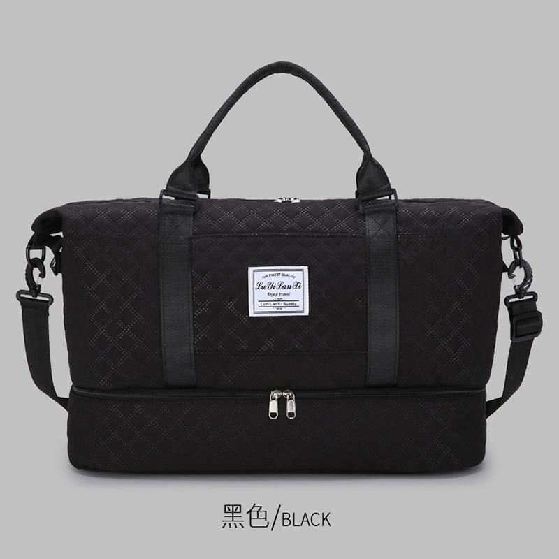 

Dry and wet separation fashion sports fitness bag yoga bag with shoe compartment large capacity portable travel bag can be set with tie rod