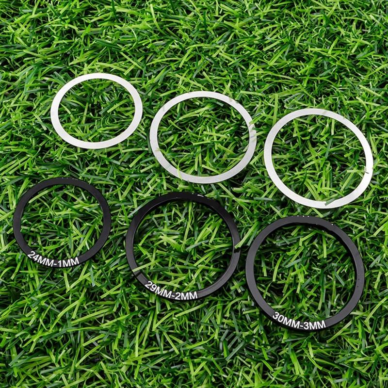 6lots Good Quality Aluminum Bottom Brackets Spacers Bicycles Cranks Washers for Enhancing Cycling Performances