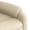 Electric Recliner Chair Cream Fabric