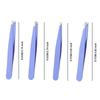 Summer Color 4 in 1 Stainless Steel Eyebrow Tweezers Set Makeup Tools for Eyelash Removal Long Lasting Anti Rust and Easy