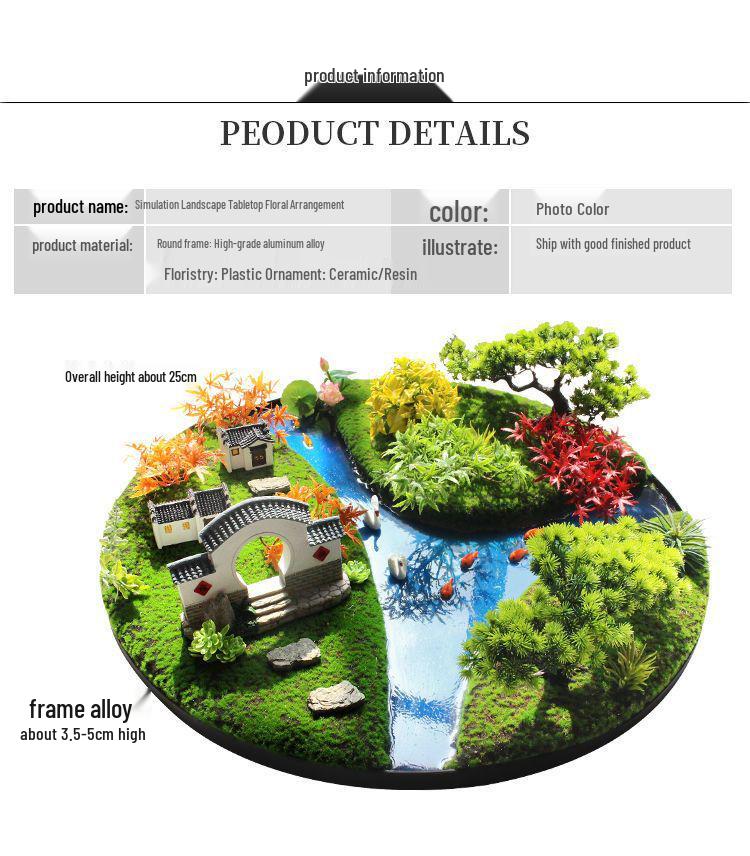 Floral Lazy Susan Centerpiece for Hotel Round Table Decoration