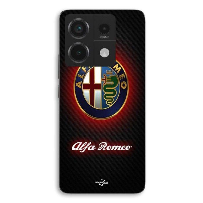 Coque de téléphone - MANIACASE - Xiaomi Redmi Note 13 Pro 5G - Silicone TPU - Souple - Logo Alfa Romeo