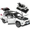 Model de mașină Toyota RAV4 1/32, mașină de jucărie din aliaj, model de colecție, cu lumină și sunet, mașină de jucărie pentru băieți, copii mici, mașină cadou
