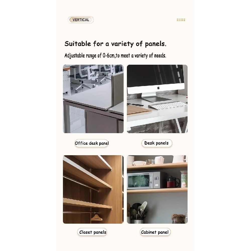 Telescopic Under Table Storage Rack Metal Cable Management Tray Home Office Desk Wire Organizer No Punching Storage Accessories