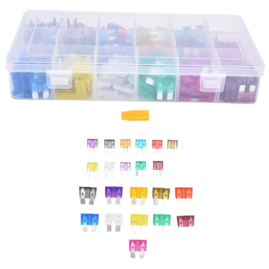 485Pcs Blade Fuse Assortment Aluminum Alloy Automotive Fuses Medium Small 2A‑40A