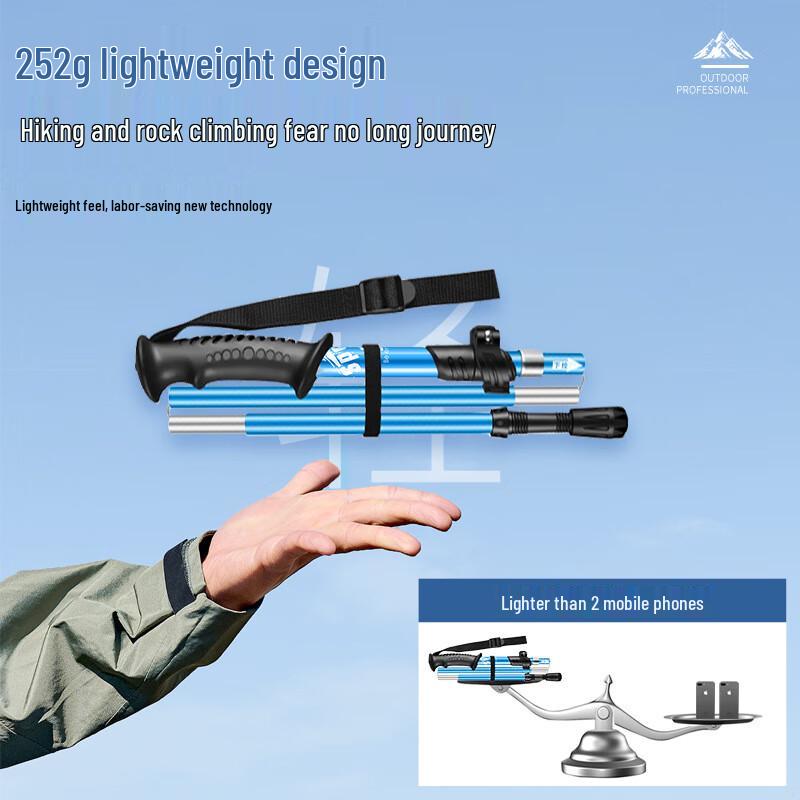 Ultralight Folding Aluminum Trekking Pole
