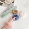 Automatic Hair Tie Winter Cold Wave Fluffy Mustang Fur Hair Band