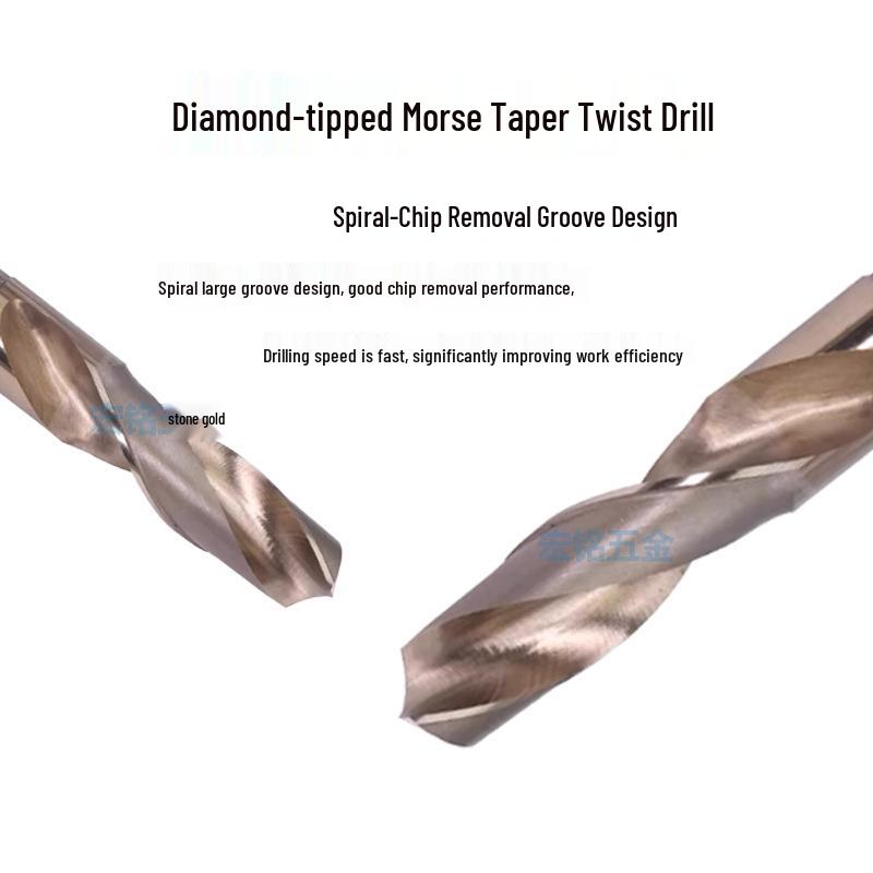 High-Cobalt M35 HSS Taper Shank Twist Drill Bit for Stainless Steel (10-60mm)