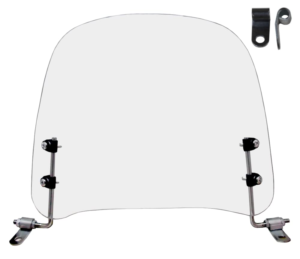 

Детали Мотоцикл Короткий Экран Легкий Включает Запасные Монтажные Кронштейны [Авто Центр] Ветровое Стекло, 2, Установка, Ветровое Стекло Мопеда/Скутера,