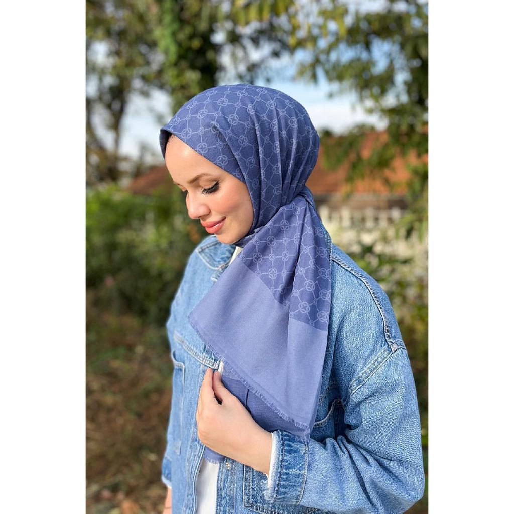 Elegance Monogram Shawl - 1090100-913 - Smoked