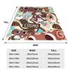 Mjuk Cosmo Collage Pläd Premium Flanellfleece Lättvikt Dandys World Spelpläd Mysiga Plyschfiltar Användning alla årstider