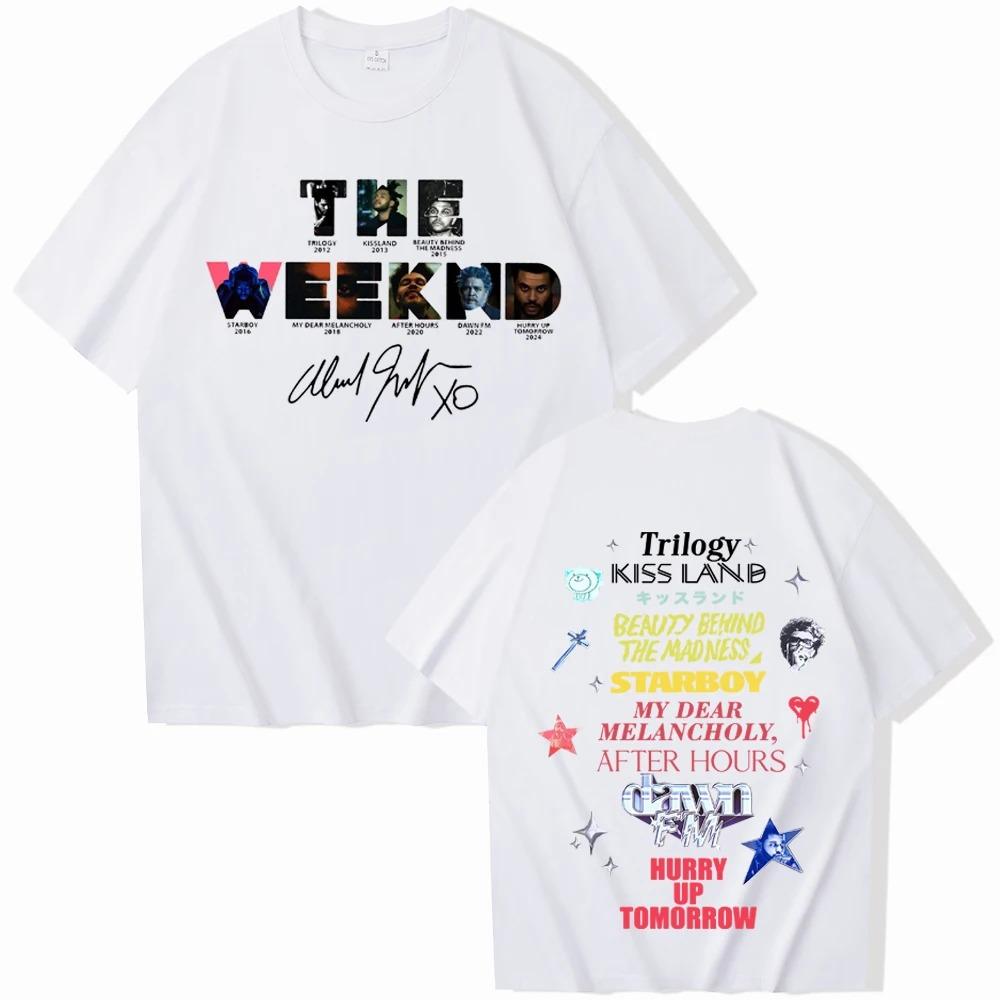 2026 The Weekndd Album Hurry Up Tomorrow T-Shirts Man Women Summer Casual O-Neck Short Sleeve Shirts Y2k Short Sleeves Classic