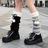 Gothic Slouchy Leg Socks Harajuku Fuzzy Cuff Leg Covers Lolita Leg Accessories  For Women Girls