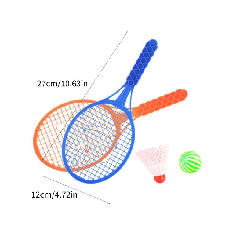 Kids Plastic Sports Racket Safe Toy Tennis Racket Set Badminton Racket Set For Hand Eye Coordination