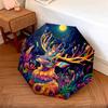 1 PC Automatic Folding Umbrella - Fantasy Deer Pattern, Portable & Foldable Design with 8 Ribs, Christmas Birthday Gifts