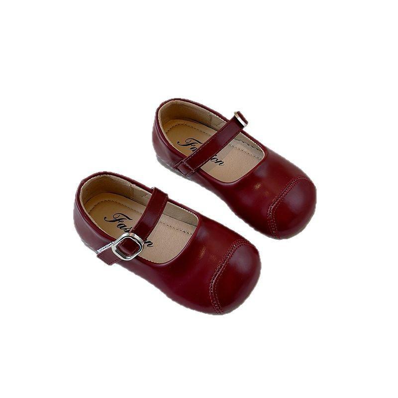 Girls Soft Sole Loafer Shoes 2026 Princess Style Slip-On Flat Dresses