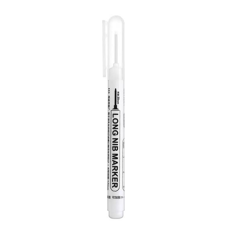 Long Needle 20mm Marker Pen for Deep Hole Marking Screw On Metal Bathroom Woodworking Tile Construction Projects