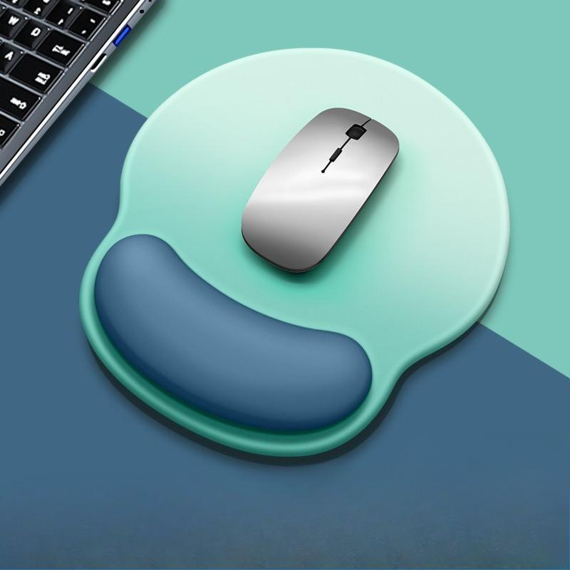 Gradient Mouse Pad Wrist Support Pad Mouse Computer Memory Foam Wrist Protection Pad Simple Silicone Mouse Pad