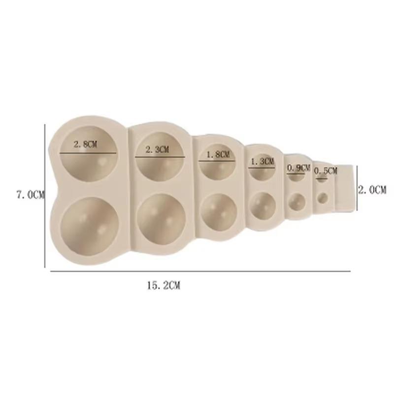 3D Bead Pearl Large Small Silicone Mold Half-Ball Cake Mold Candy Chocolate Mould Baking Molds