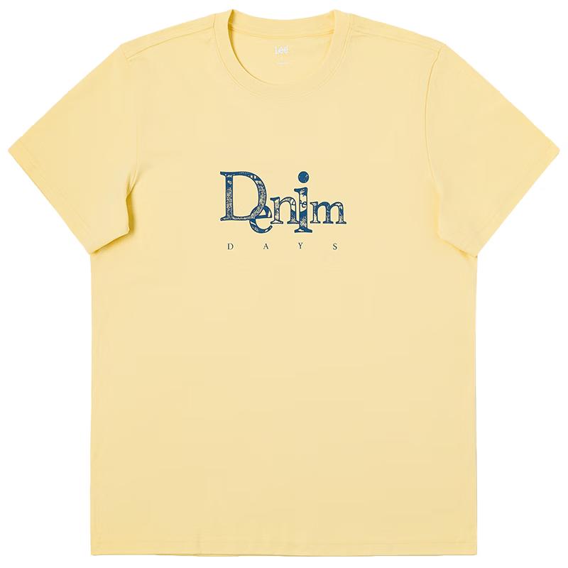 Lee Men s Crew Neck Letter Print Short Sleeve T-Shirt XXL