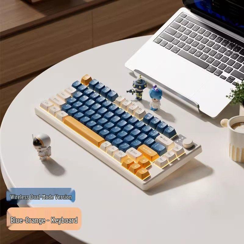 Kabellose, ultra-leise mechanische Gaming-Tastatur für Mädchen – Ideal für Büro & Laptop-Tippen