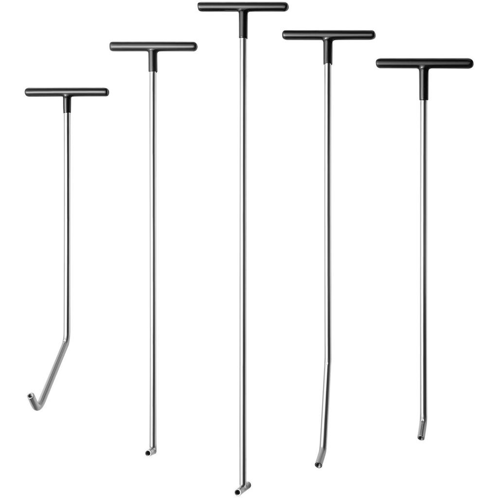 Rods Dent Removal Kit, 13 Pcs Paintless Dent Repair Tool, 5 Pcs Stainless Steel Dent Rods, 8 Pcs Tapper Heads, Professional Hail Dent Removal Tool for