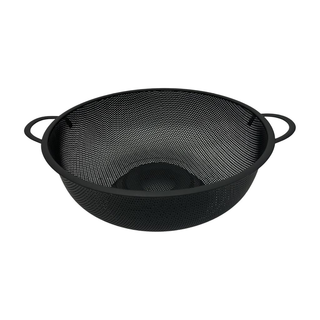 Stainless Steel Thickened Double Handle Colander Drain Basket Hanging Basket Kitchen Vegetable Fruit Basket Elevated Base Strainer